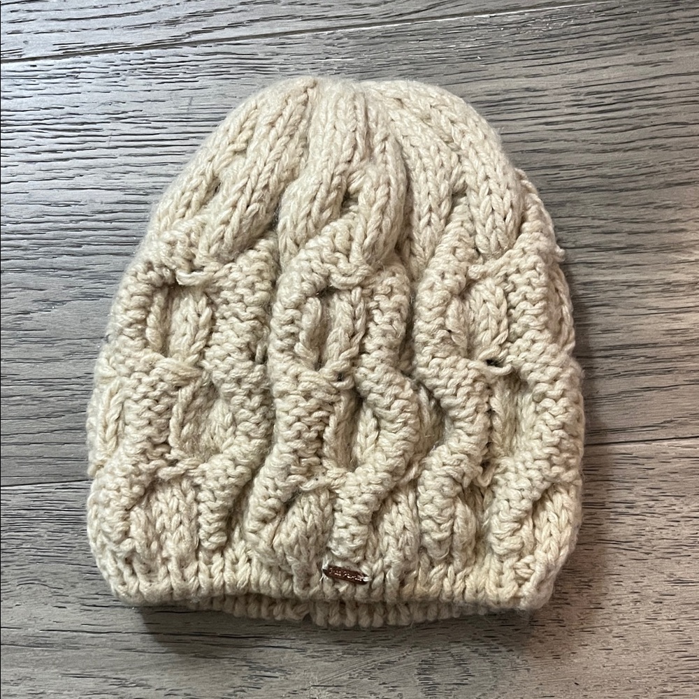 Free People Soft Knit Beanie in Cream